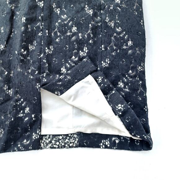 KAY UNGER Lace Illusion Black Cocktail Dress 4 – Elegant Formal Sheath Evening - Picture 10 of 11